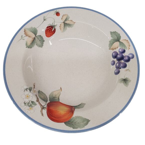 Savoir Vivre Lucious Rimmed Large Soup Bowl Cereal Bowl Vintage Dinner wear - Picture 5 of 9